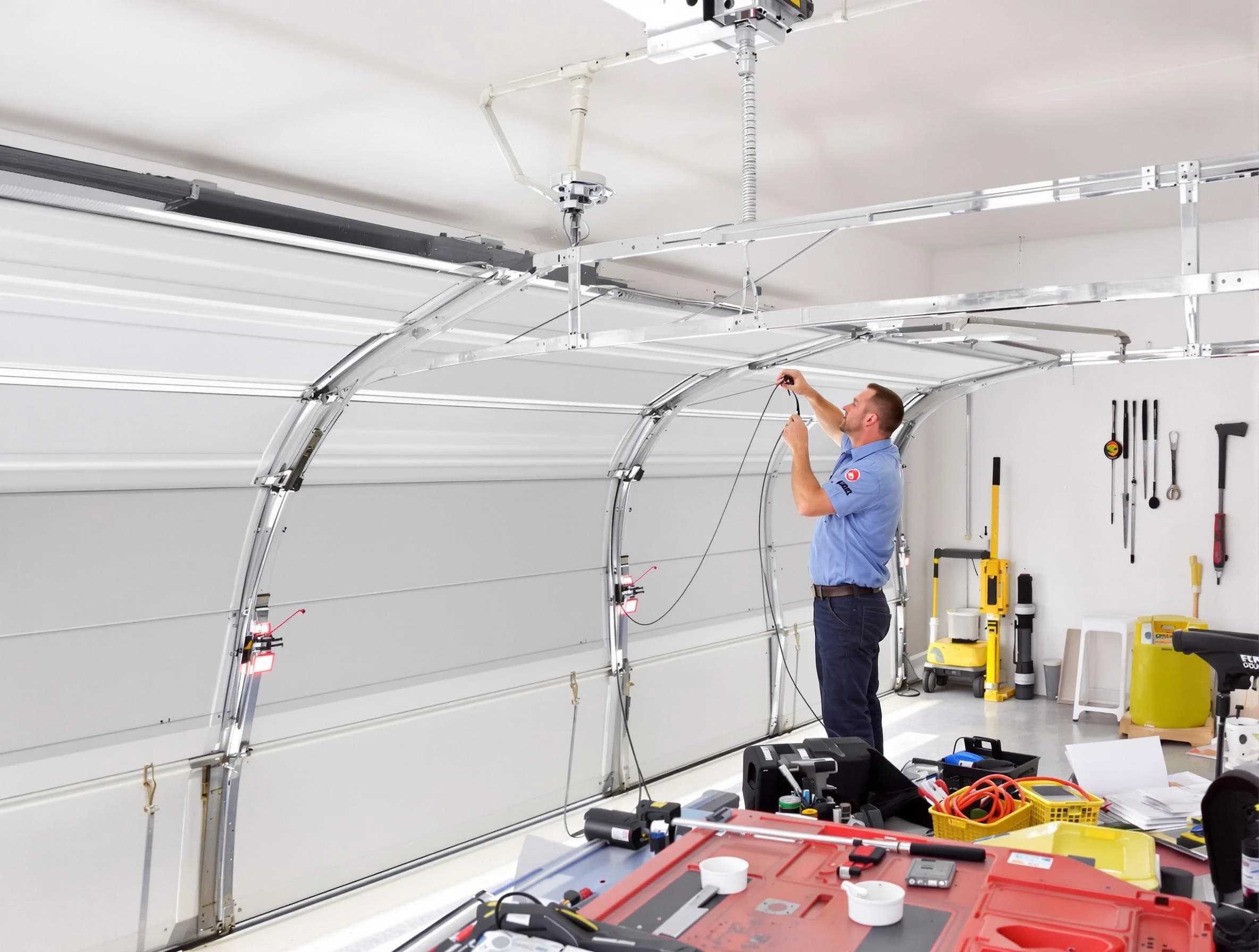 Garage door cable repair service by Canton Garage Door Repair in Canton