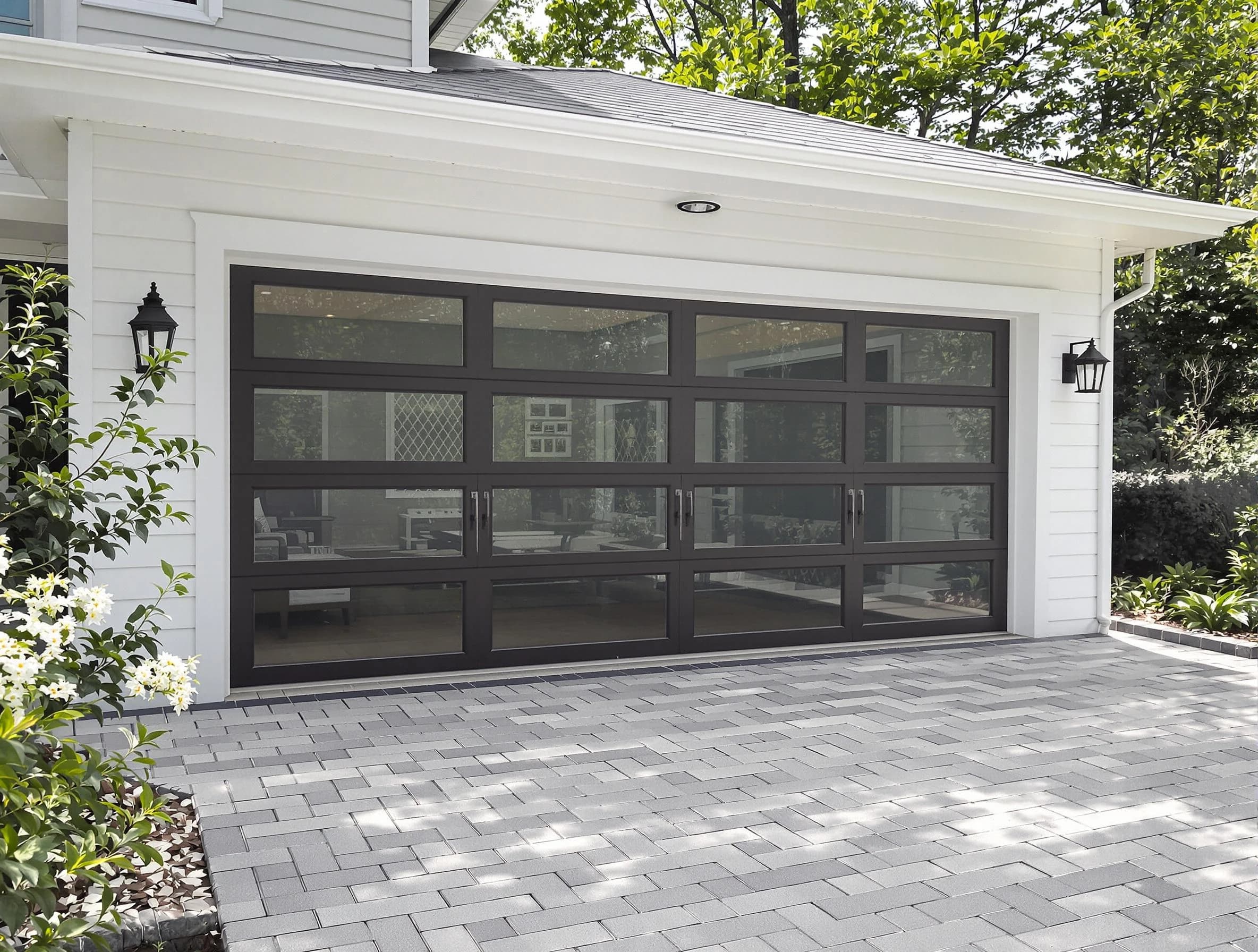 Canton Garage Door Repair design specialist presenting custom garage door options to Canton homeowner