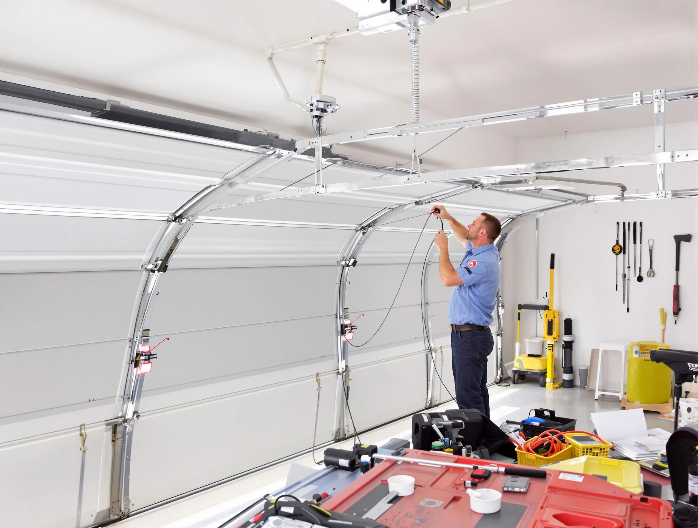 Garage door cable repair service by Canton Garage Door Repair in Canton